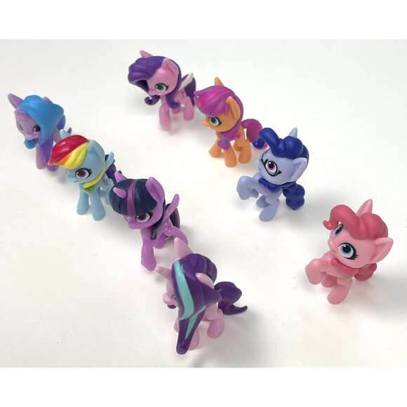 Lot 8 HASBRO My Little Pony MLP 1" Mini Blind Bag G5 Action Figure Ponies EUC - Picture 3 of 5